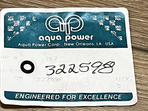 Aqua Power 367 Valve Seat O-Ring for OMC 322598