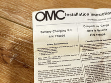 Johnson Evinrude OMC 174036 Battery Charging Kit