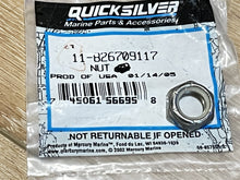 Mercury 11-826709117 Nut (.500-20) Stainless Steel