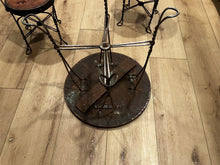 Antique Children's Ice Cream Parlor Oak Table and 2 Chairs - Circa 1920 (SC)