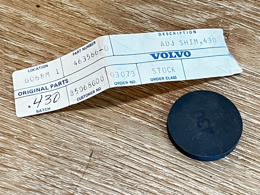 Volvo Penta 463566-0 463566 Adjusting Shim .430