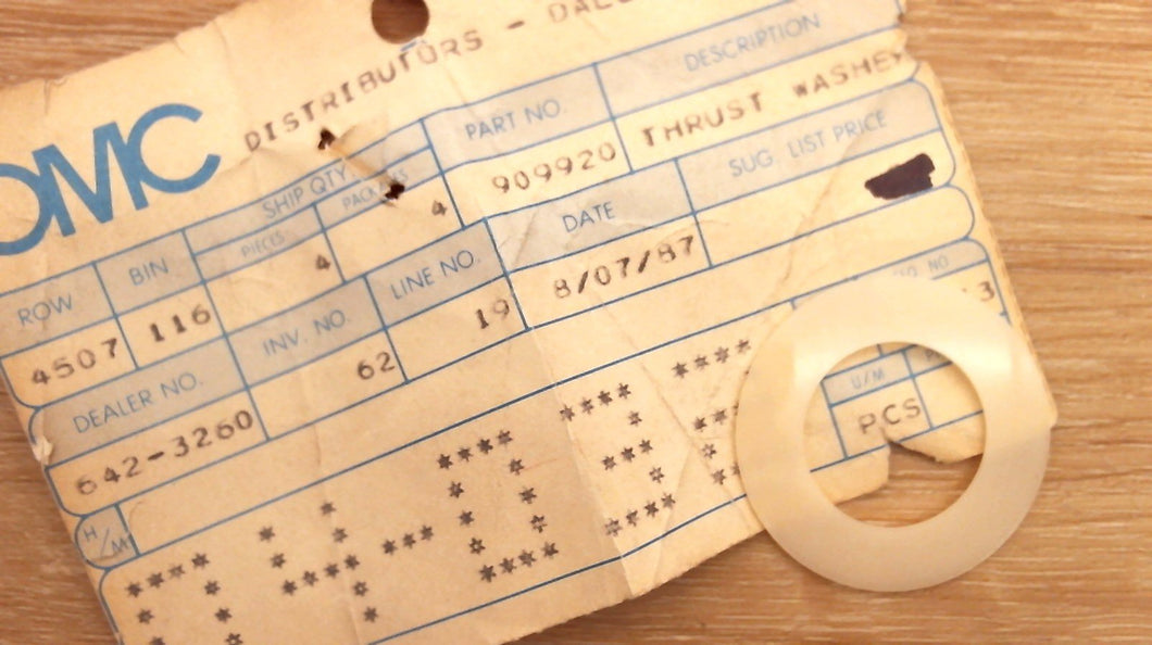 Johnson Evinrude OMC 909920 Thrust Washer