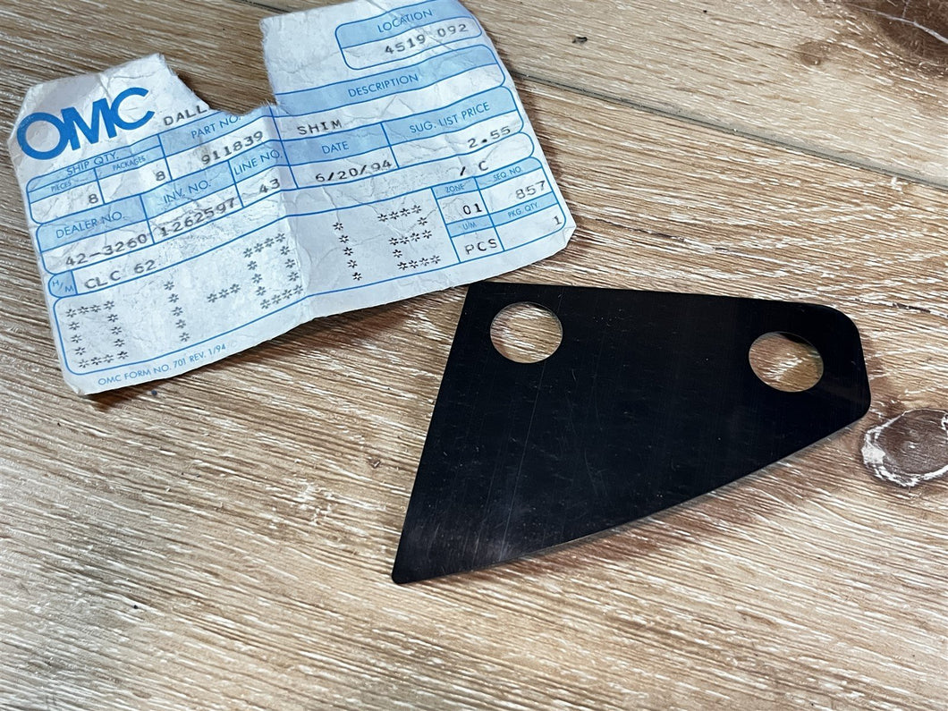 Johnson Evinrude OMC 911839 Shim