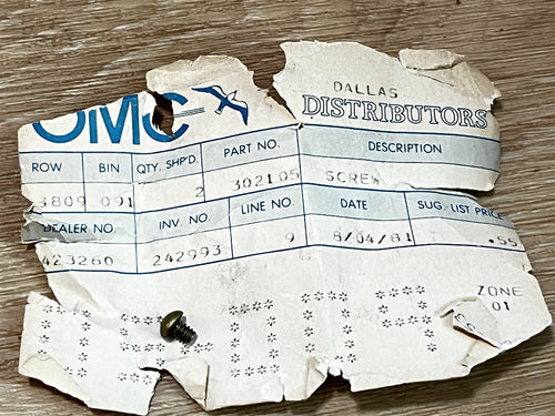 Johnson Evinrude OMC 302105 Screw