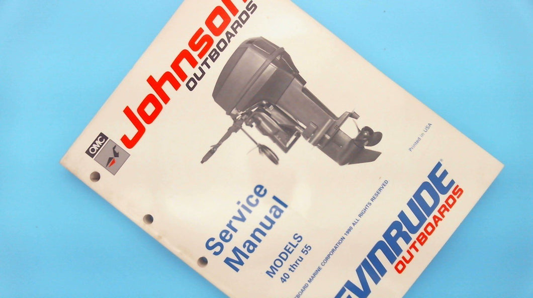1990 Johnson Outboards 40 thru 55 HP Models Service Manual