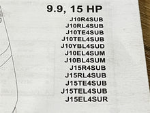 2007 Johnson 4 Stroke 9.9 15HP Parts Catalog 5007201 - Used