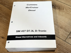 2002 Cummins Mercruiser SM #27 D7.3L Diesel Sterndrives Inboards Service Manual