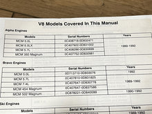 1992 Mercruiser Number 15 GM V-8 Cylinder Service Manual - Used