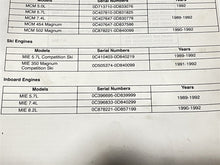 1992 Mercruiser Number 15 GM V-8 Cylinder Service Manual - Used