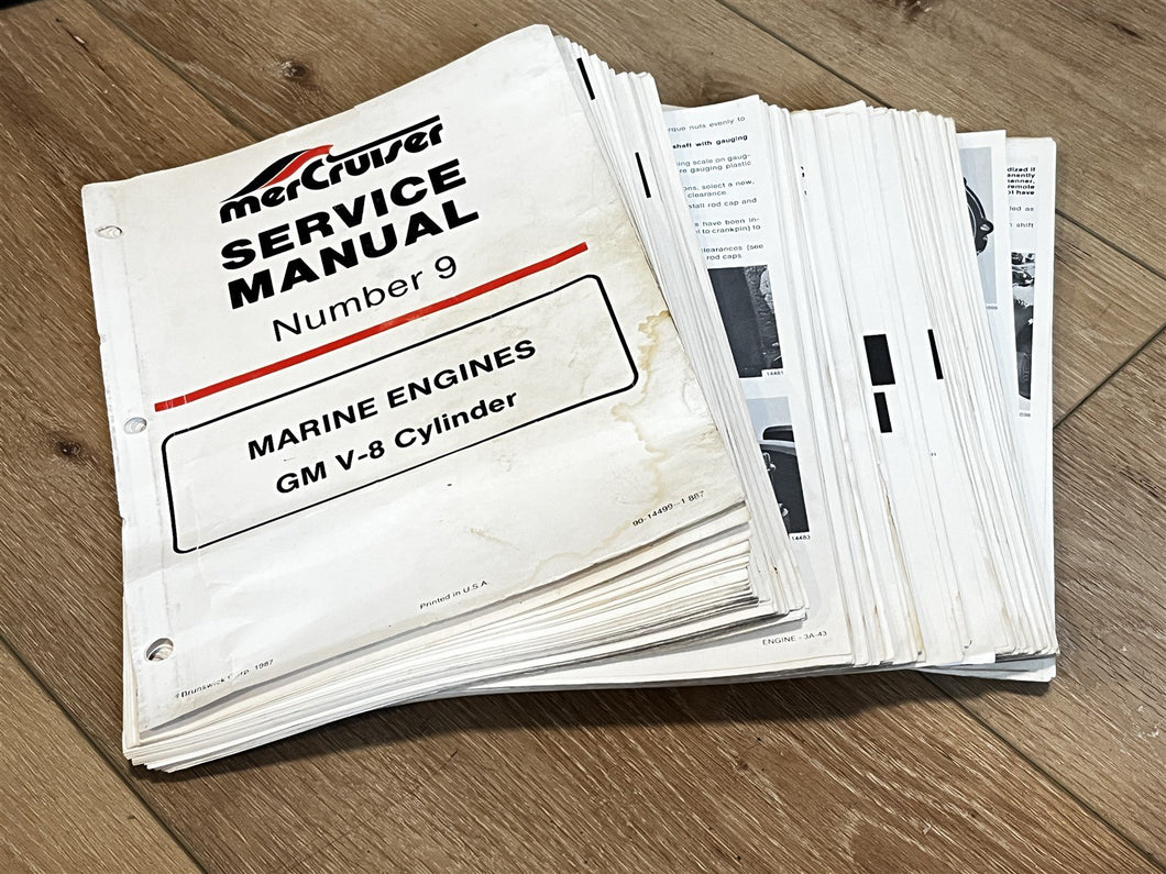 Mercruiser Number 9 GM V-8 Cylinder Service Manual - Used