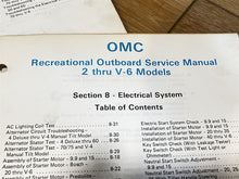 1983 Johnson Evinrude 2 Thru V-6 HP Outboard Service Manual - Used