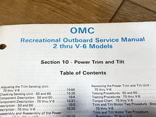 1983 Johnson Evinrude 2 Thru V-6 HP Outboard Service Manual - Used