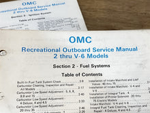 1983 Johnson Evinrude 2 Thru V-6 HP Outboard Service Manual - Used