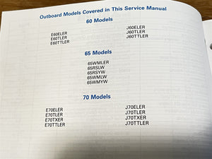 1993 Johnson "ER" 60 65 70HP Service Manual