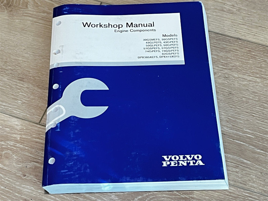 Volvo Penta Engine Components Workshop Manual 30GSMEFS 30GSPEFS 43GLPEFS