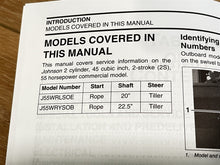 2005 Johnson 55HP Commercial 2 Stroke Service Manual J55WRLSOE J55WRYSOB
