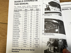 2005 Johnson 9.9 15 25 30HP 2 Stroke Service Manual J10RSOS J15RSOC J25RSOA