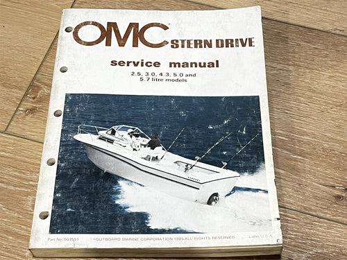 1985 OMC 2.5 3.0 4.3 5.0 5.7 Litre Service Manual 252FTHRCO 302FTHRCO - Used