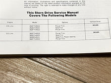 1985 OMC 2.5 3.0 4.3 5.0 5.7 Litre Service Manual 252FTHRCO 302FTHRCO - Used
