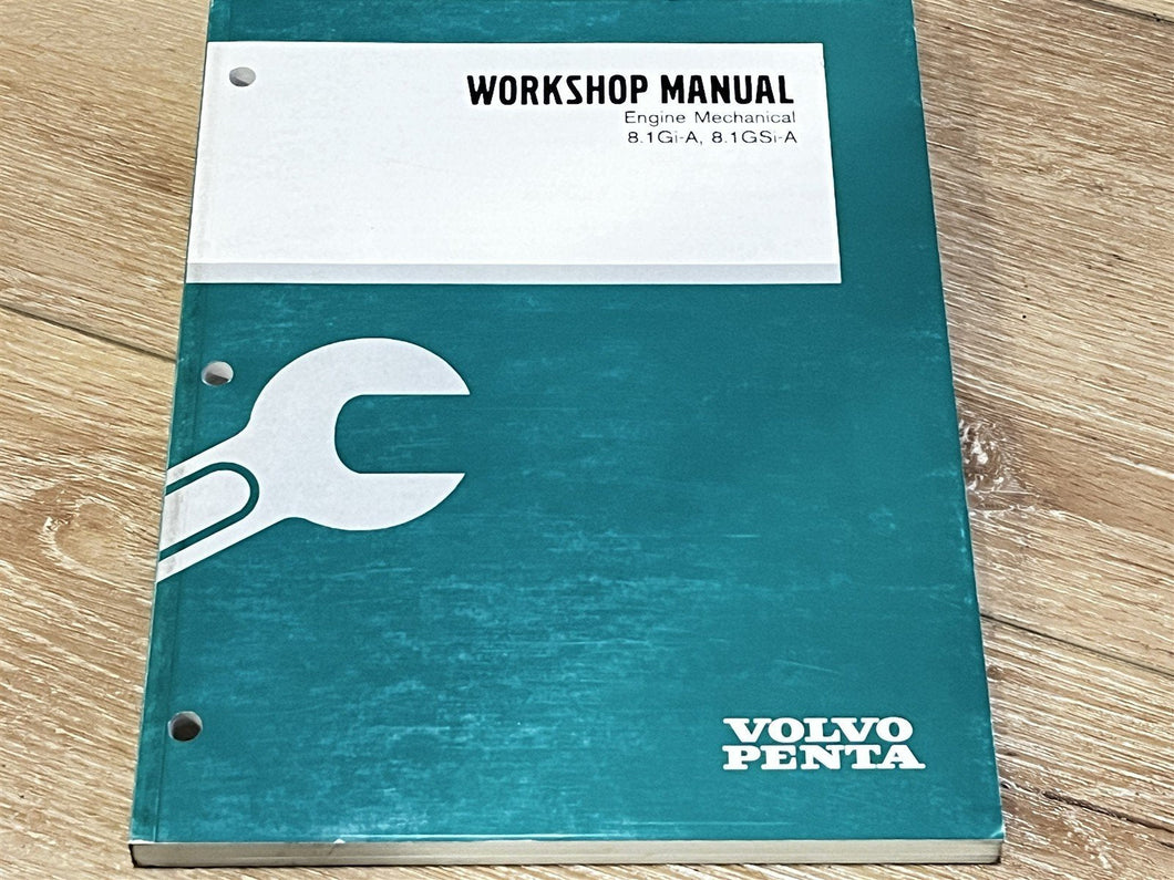 2000 Volvo Penta 8.1Gi-A 8.1GSi-A Engine Mechanical Workshop Manual