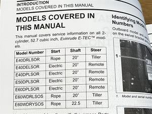2005 Evinrude BRP E-TEC 40, 50, 60 HP Models Service Manual