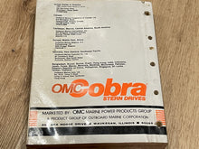 OMC Cobra Stern Drives Service Manual 507759 - Used