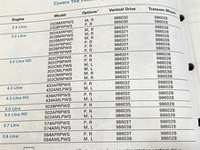 OMC Cobra Stern Drives Service Manual PWC PWS Models - Used
