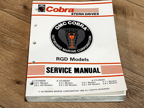 OMC Cobra Stern Drives Service Manual RGD Models - Used