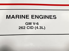 Mercruiser # 25 GM V-6 262 CID (4.3L) Service Manual - Used