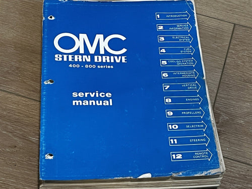 OMC Stern Drive 400-800 Series Service Manual - Used