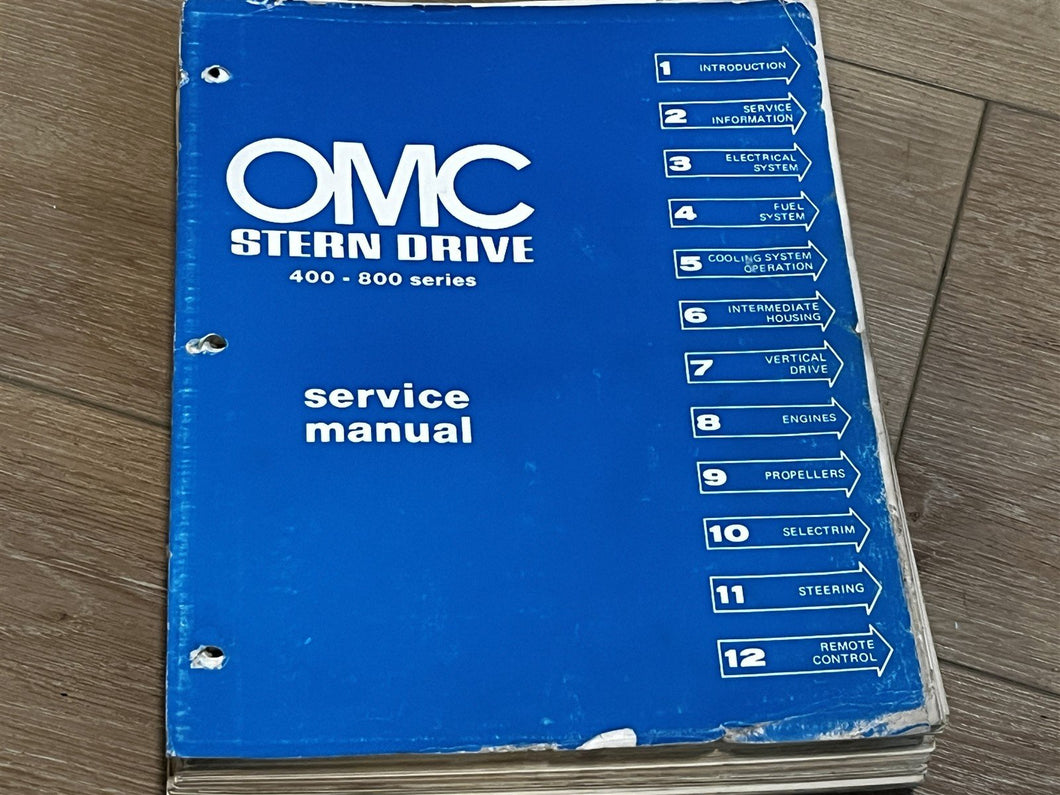 OMC Stern Drive 400-800 Series Service Manual - Used