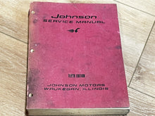 1922-1964 Johnson Service Manual Tenth Edition - Used