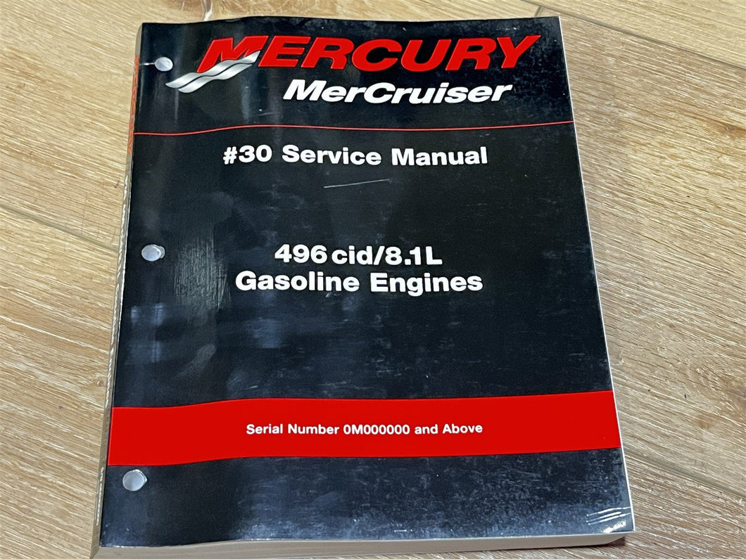 2000 Mercruiser # 30 496 cid/8.1L Gasoline Engines Service Manual - Used