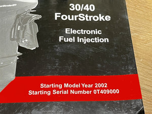 2002 Mercury 30/40 FourStroke Electronic Fuel Injection Service Manual - Used