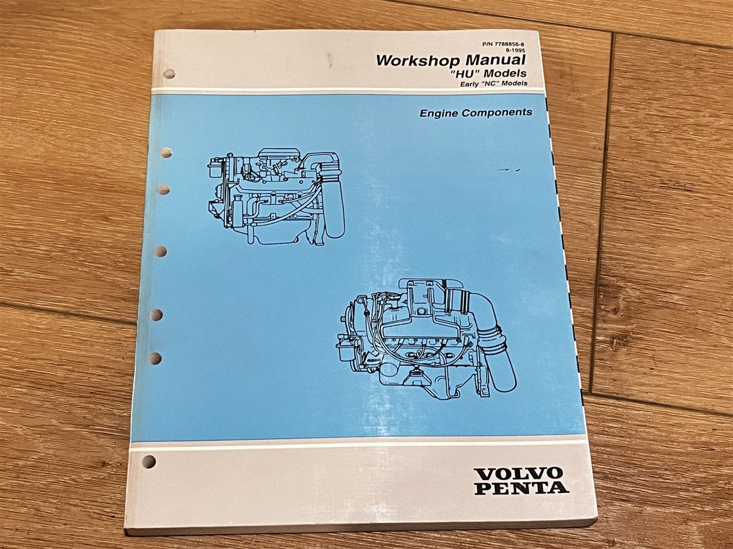 1995 Volvo Penta HU & Early NC Models Engine Components Workshop/Service Manual