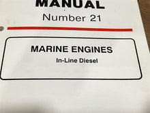Mercruiser Number 21 Service Manual Marine Engines In-Line Diesel - Used