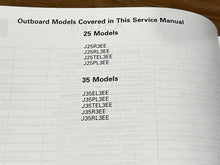 1999 Johnson EE 25 35 HP 3 Cylinder Service Manual - Used