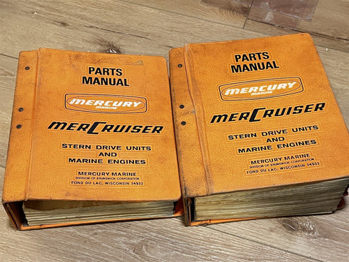 1964 Kiekhaefer Mercruiser Stern Drive & Marine Engine Parts Manual Vol 1 & 2