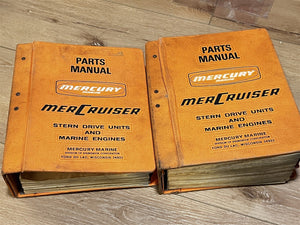 1964 Kiekhaefer Mercruiser Stern Drive & Marine Engine Parts Manual Vol 1 & 2