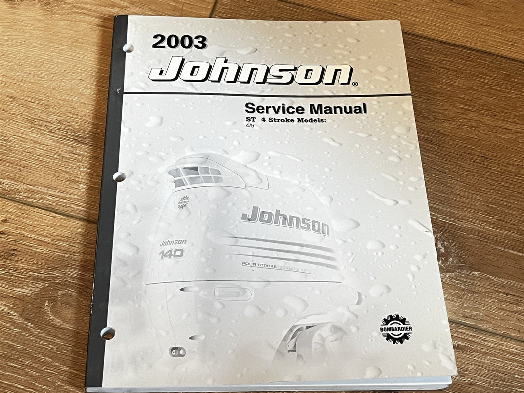 2003 Johnson ST 4 Stroke Models: 4/5 HP Service Manual