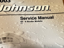 2003 Johnson ST 4 Stroke Models: 4/5 HP Service Manual