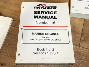 1996 Mercruiser # 16 Service Manual GM V-8 454 CID 7.4L/502 CID 8.2L + Revision