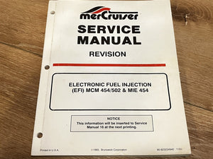 1996 Mercruiser # 16 Service Manual GM V-8 454 CID 7.4L/502 CID 8.2L + Revision