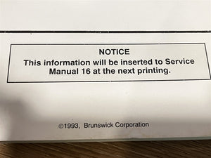 1996 Mercruiser # 16 Service Manual GM V-8 454 CID 7.4L/502 CID 8.2L + Revision