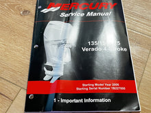 2006+ Mercury 135/150/175 Verado 4-Stroke Volumes 1-7 Service Manual - Used