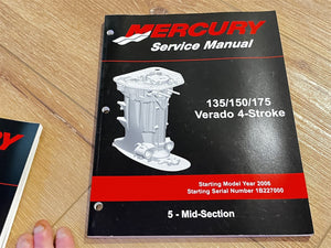 2006+ Mercury 135/150/175 Verado 4-Stroke Volumes 1-7 Service Manual - Used