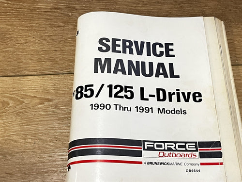 1990-1991 Mercury 85/125 L-Drive Service Manual - Used