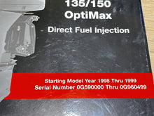 1998-1999 Mercury 135/150 OptiMax Direct Fuel Injection Service Manual - Used