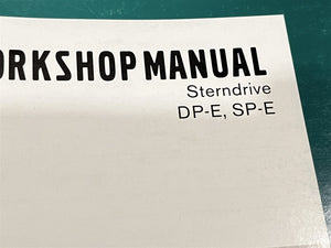2000 Volvo Penta Sterndrive DP-E SP-E Workshop/Service Manual - Used
