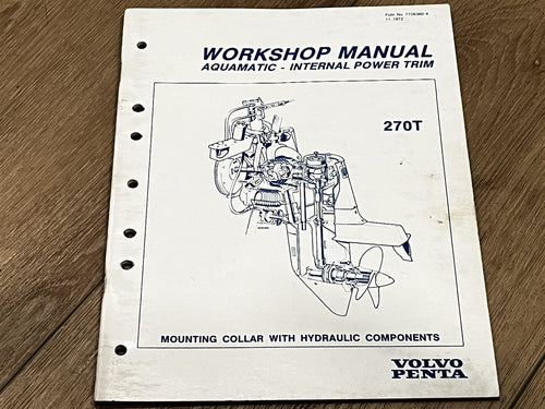Volvo Penta Aquamatic - Internal Power Trim Workshop Manual - Used